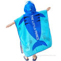 Poncho Hooded Towel 100% cotton Surf beach Poncho Towel for Kids Supplier